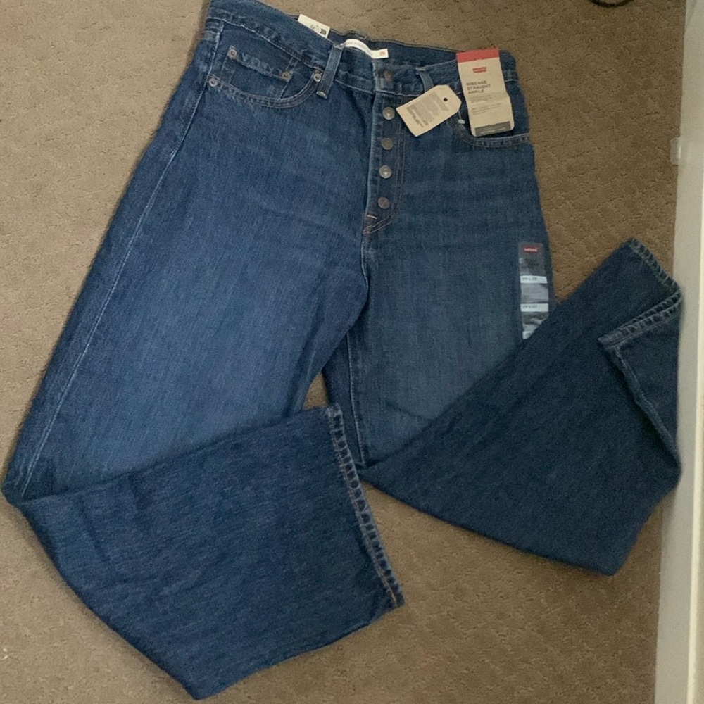 Levi’s ribcage straight ankle jeans